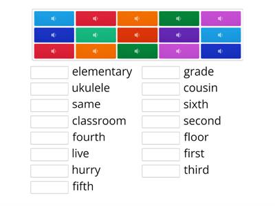 YBM Choi G6L1 Listening Vocabulary