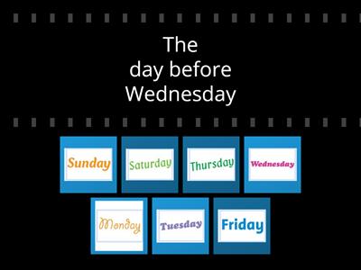 DAYS OF THE WEEK