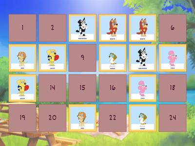 Bluey Matching Game 