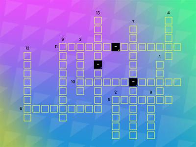 Crossword - Ordinal Numbers