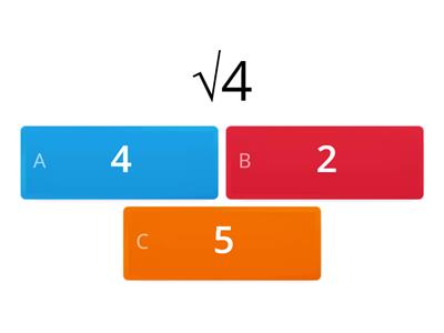 Qual'è la radice quadrata di questi numeri?