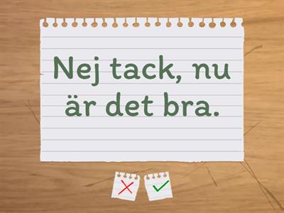 På ett kafé - dialog