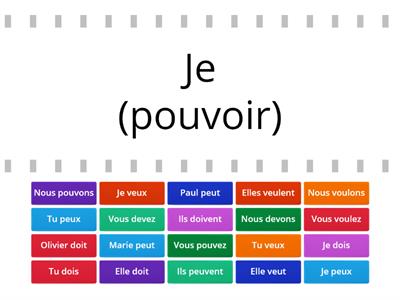 Verbes modeaux : pouvoir, vouloir, devoir