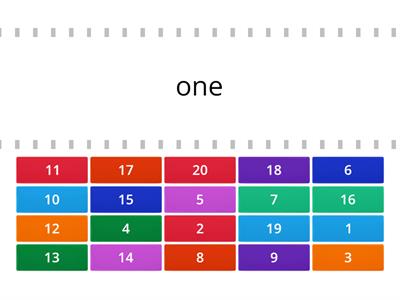 numbers (1-20)