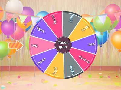 Body parts. Touch your ...