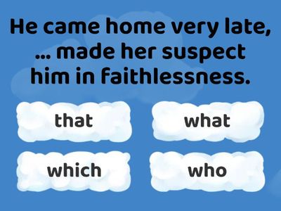 1 who/which/whose/what/that