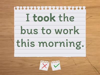 Negative past simple sentences