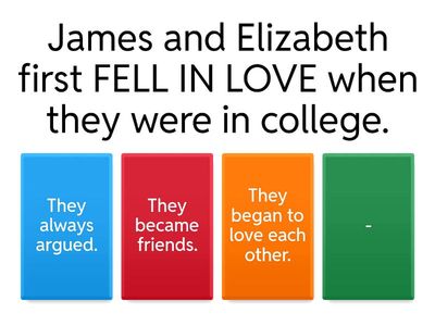 Phrasal verbs about love