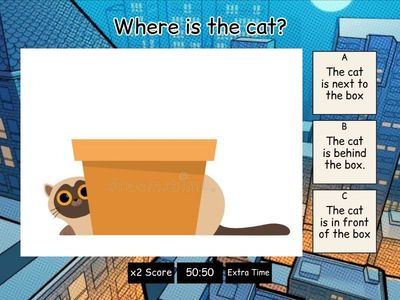 KIDS4A. In front of / behind/ next to/ between