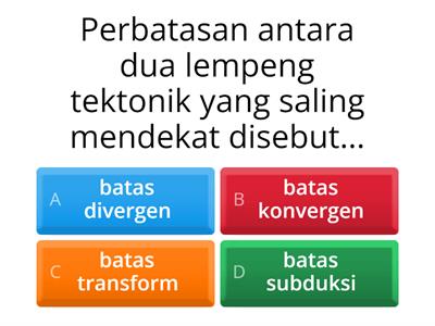 Pretest Lempeng Tektonik