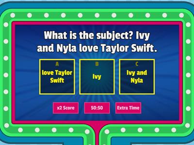 Subject and Predicate Practice