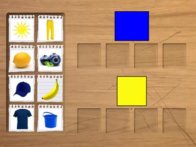 classificazione per colore Blu/giallo