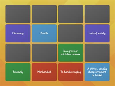 Restart Section 2 vocab