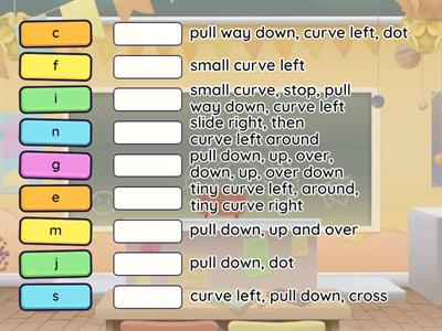 Lowercase Handwriting Strokes