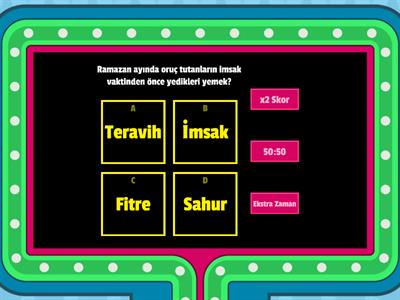 Ramazan ve Oruçla ilgili kavramlar 