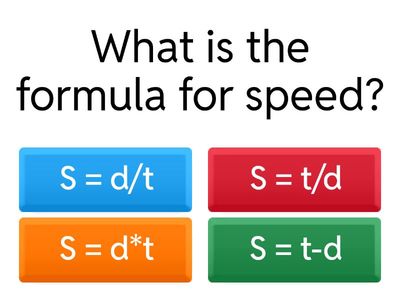 Speed 🚘 and Motion Practice