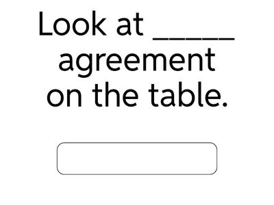 Complete with the use of a, an, the