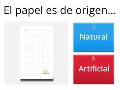  Materiales naturales y Materiales artificiales
