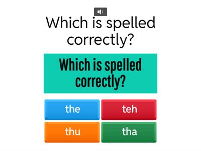 List 1 Which Is Spelled Correctly?