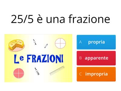 Frazioni matematica quarta primaria 