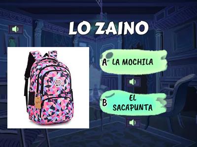 OGGETTI DELLA SCUOLA