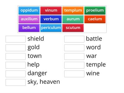 CE Level 1 Latin 2nd Declension neuter nouns