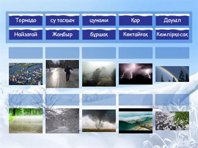 Табиғи құбылыстар