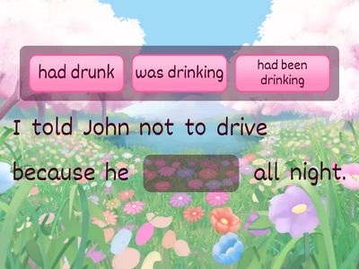 Narrative tenses quiz