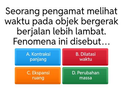 Postest Dilatasi Waktu