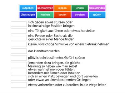 SHH K16 -3 Welches Verb passt zur Definition?