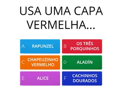 QUIZ DOS CONTOS DE FADAS