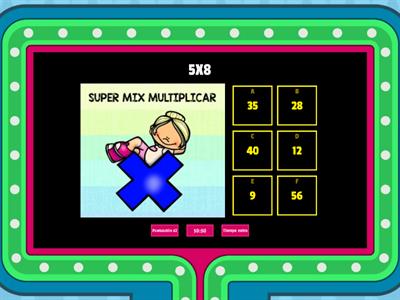 CONCURSO Super mix de las tablas de multiplicar