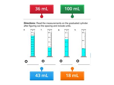 Graduated Cylinder Practice