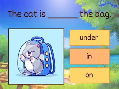 Prepositions (in-on-under)