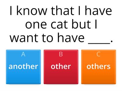  Another, other, others