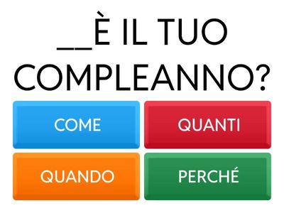 GLI AGGETTIVI INTERROGATIVI IN ITALIANO