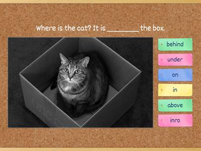 Prepositions of place