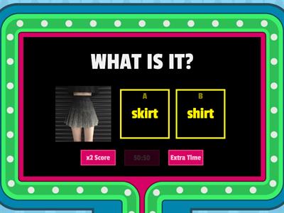 Game Show CLOTHES
