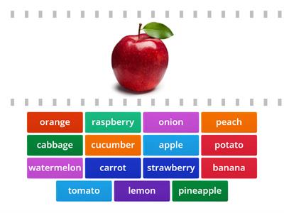 Fruits and vegetables