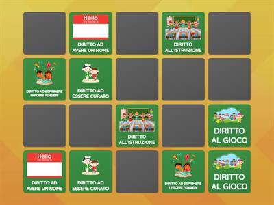 I DIRITTI DEI BAMBINI (Memory) 