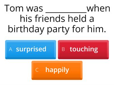 P5 English Adjectives describing effects and feelings