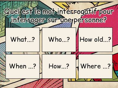 Les mots interrogatifs