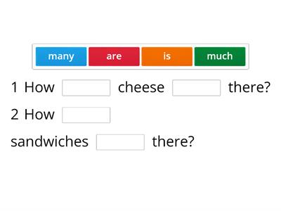 How much/How many Food