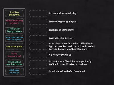 Idioms related to learning