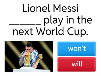 Future Predictions (Will/Won't)