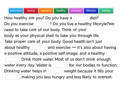 Healthy lifestyle E9