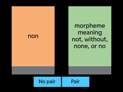 WOD: prefix   non                      Pair or No Pair                      HOZ 