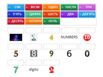 Цифри 1 - 10