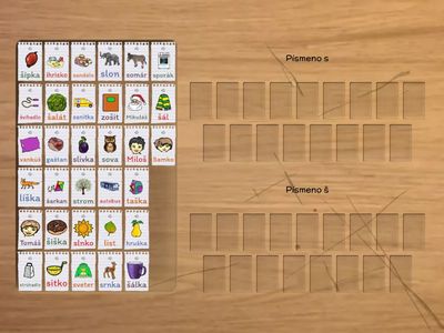 Písmená s, š aj so slovami