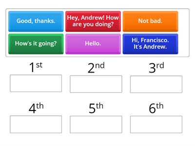 Put in order | Evolve 1- page 70